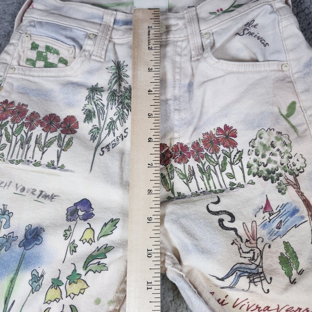 MOTHER High Waisted Rider Skimp Moto-Rabbit Jeans Size 24 Retail $278 - Picture 13 of 16